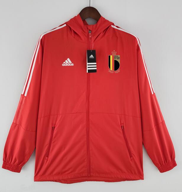 Belgium 2022 World Cup Red Windbreaker Jacket
