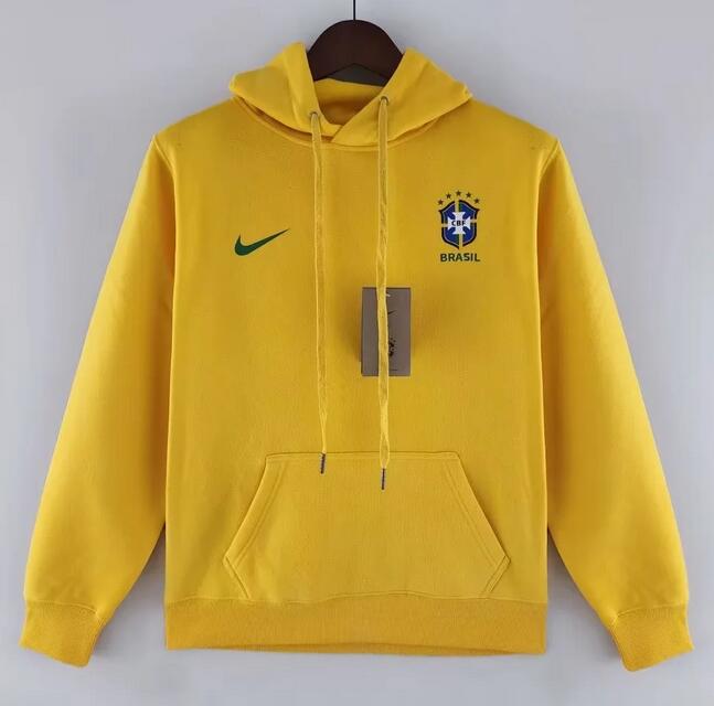 Brazil 2022 World Cup Yellow Hoody Top