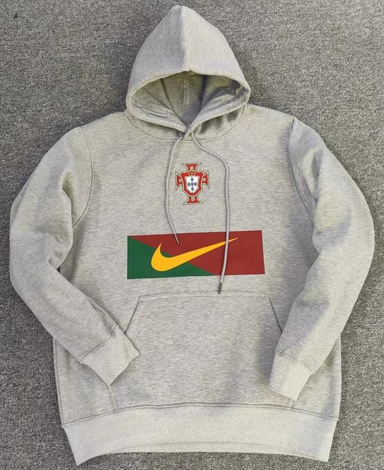 Portugal 2022 World Cup Grey Hoodie Sweatshirt