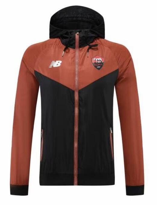 Roma 2022/23 Black Brown Windbreaker Jacket