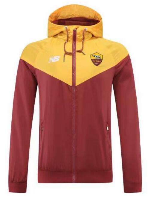 Roma 2022/23 Red Yellow Windbreaker Jacket