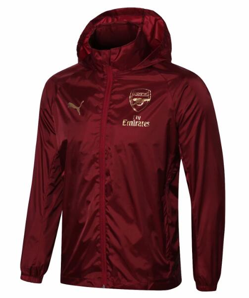Arsenal 2018/19 Burgundy Woven Windrunner Jacket
