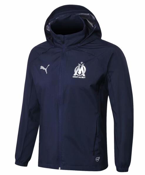 Olympique Marseille 2018/19 Royal Blue Woven Windrunner Jacket