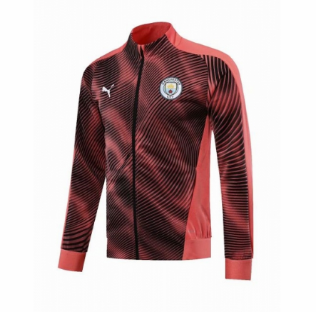 Manchester City 2019/20 Black Pink Training Jacket Top