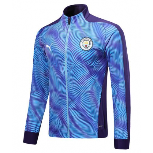 Manchester City 2019/20 Purple Training Jacket Top