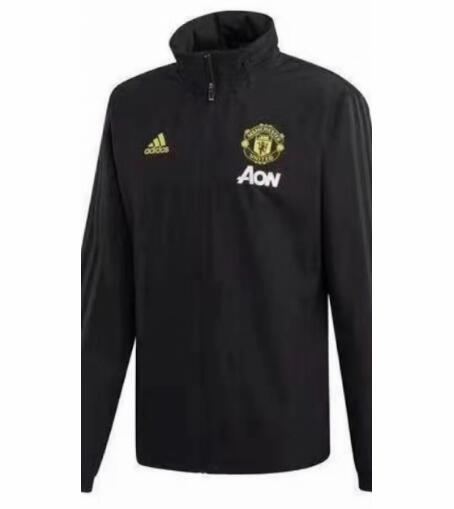 Manchester United 2019/20 Black Windbreaker Jacket Top
