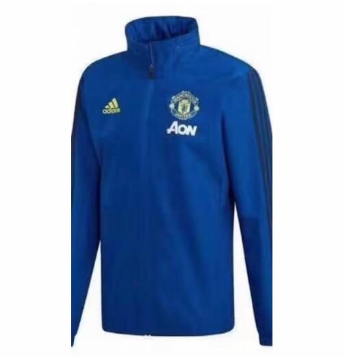 Manchester United 2019/20 Blue Windbreaker Jacket Top