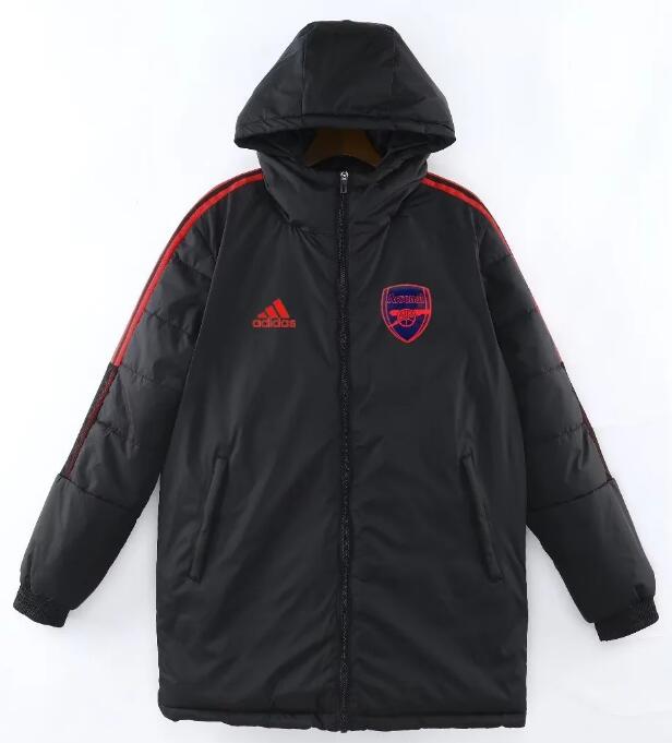 Arsenal 2022/23 Black Red Winter Coat