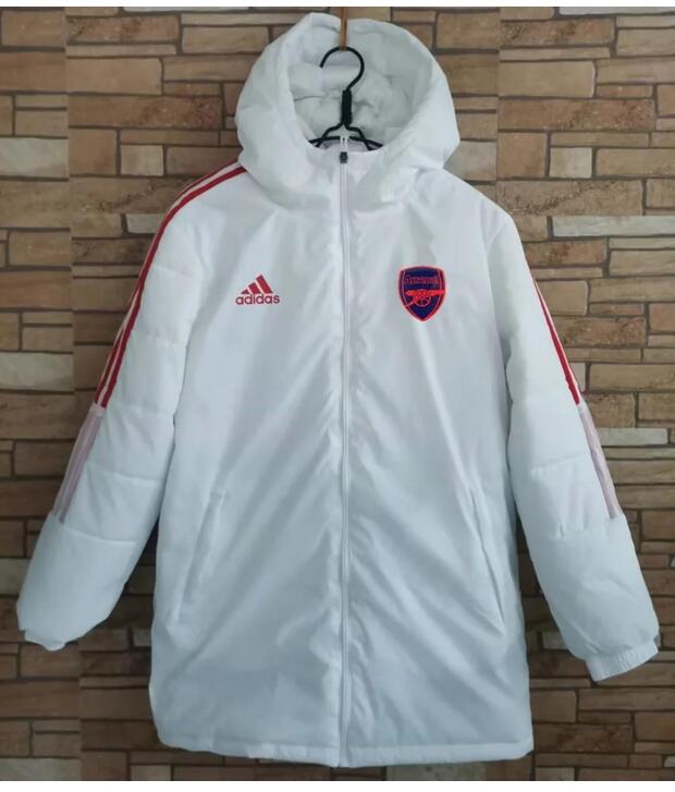Arsenal 2022/23 White Red Winter Coat