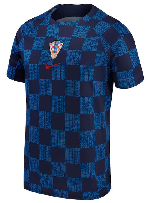 Croatia 2022 World Cup Blue Pre-Match Training Shirt