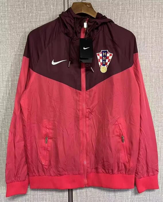 Croatia 2022 World Cup Red Windbreaker Jacket