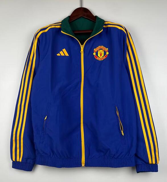 Manchester United 2023/24 Blue Green Double-Faced Windbreaker Jacket