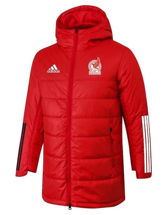 Mexico 2022 World Cup Red Long Winter Coat