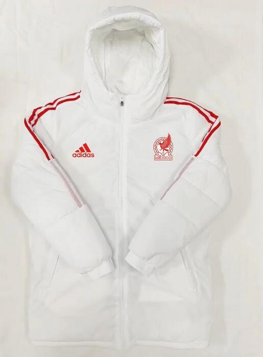 Mexico 2022 World Cup White Winter Coat