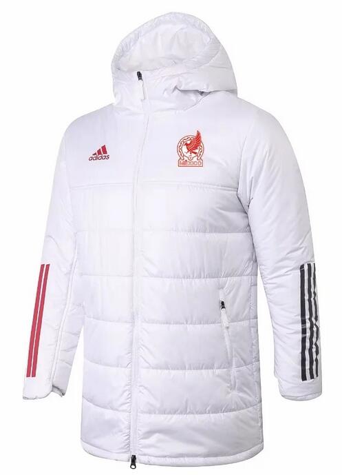 Mexico 2022 World Cup White Long Winter Coat