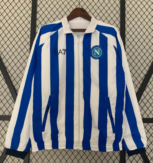 Napoli 2023/24 Blue Double-Faced Windbreaker Jacket