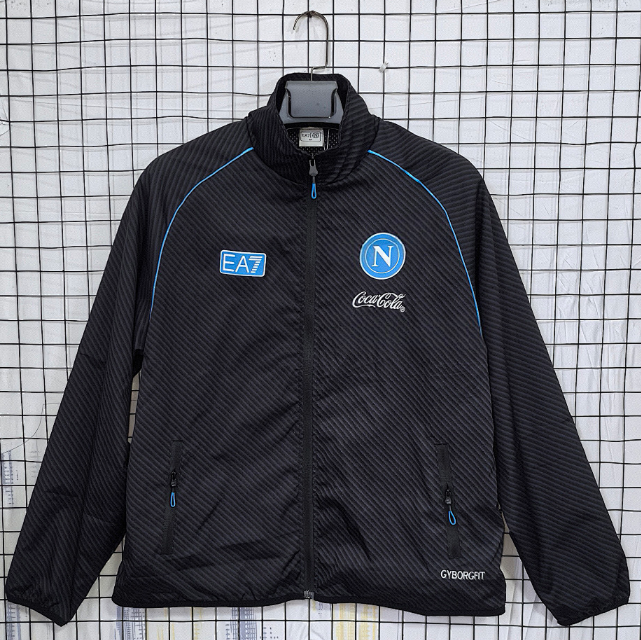 Napoli 2025/26 Black Windbreaker Jacket