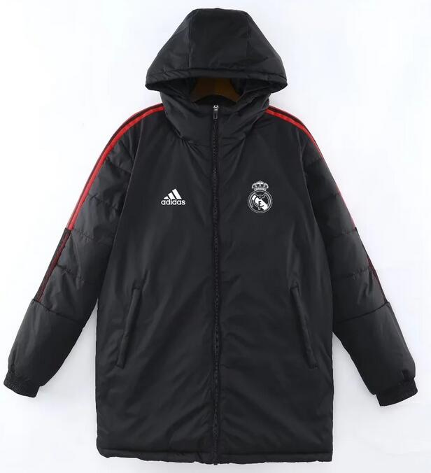 Real Madrid 2022/23 Black Red Winter Coat