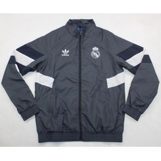 Real Madrid 2024/25 Black Windbreaker Jacket