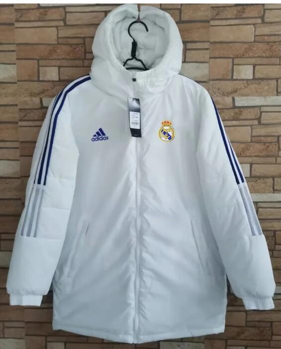 Real Madrid 2022/23 White Blue Winter Coat