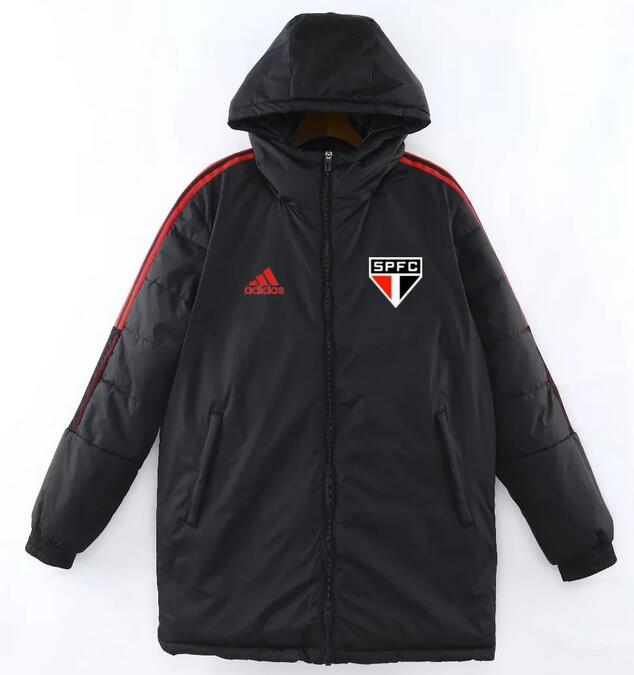 Sao Paulo 2022/23 Black Red Winter Coat