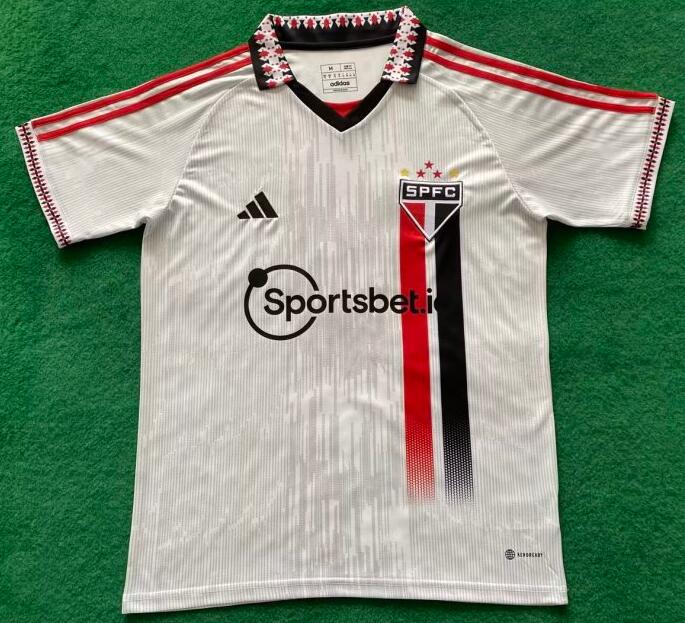 Sao Paulo 2023/24 White Polo Shirt