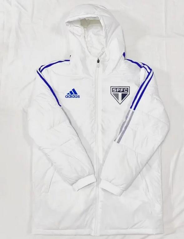 Sao Paulo FC 2022/23 White Blue Winter Coat