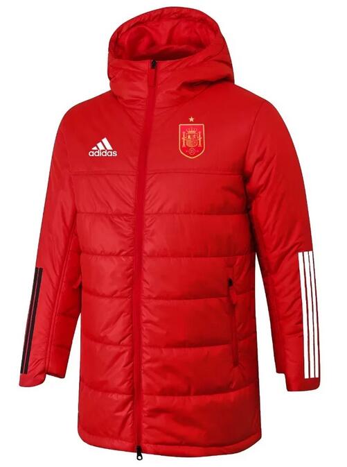 Spain 2022 World Cup Red Long Winter Coat