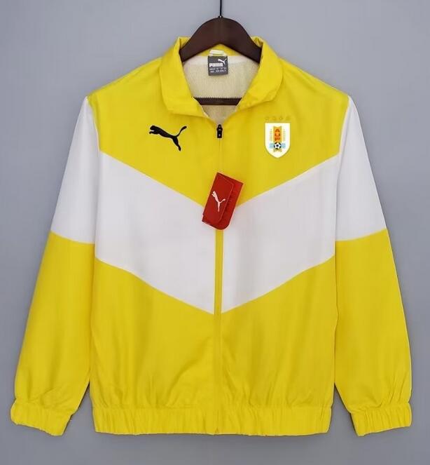Uruguay 2022 World Cup Yellow Windbreaker Jacket