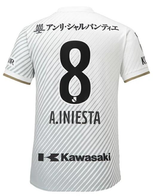 Vissel Kobe 2023/24 Away 8 A.INIESTA Shirt Soccer Jersey