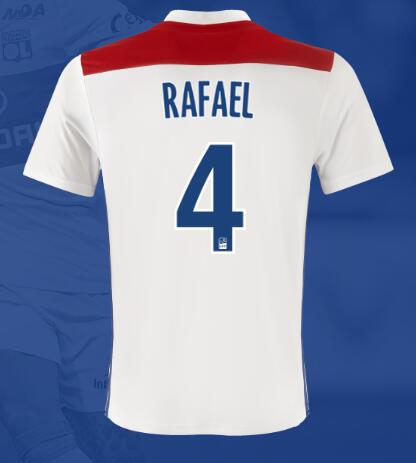 Olympique Lyonnais 2018/19 RAFAEL 4 Home Shirt Soccer Jersey