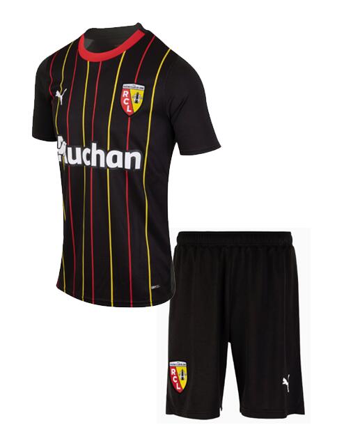 Lens 2023/24 Away Kids Soccer Kits Children Shirt And Shorts