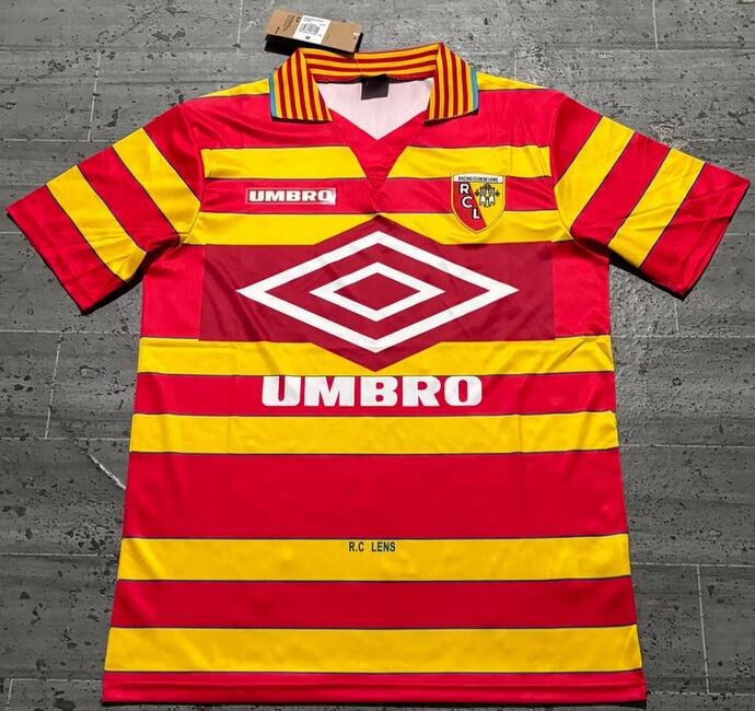 Lens 1997/98 Home Retro Shirt Soccer Jersey