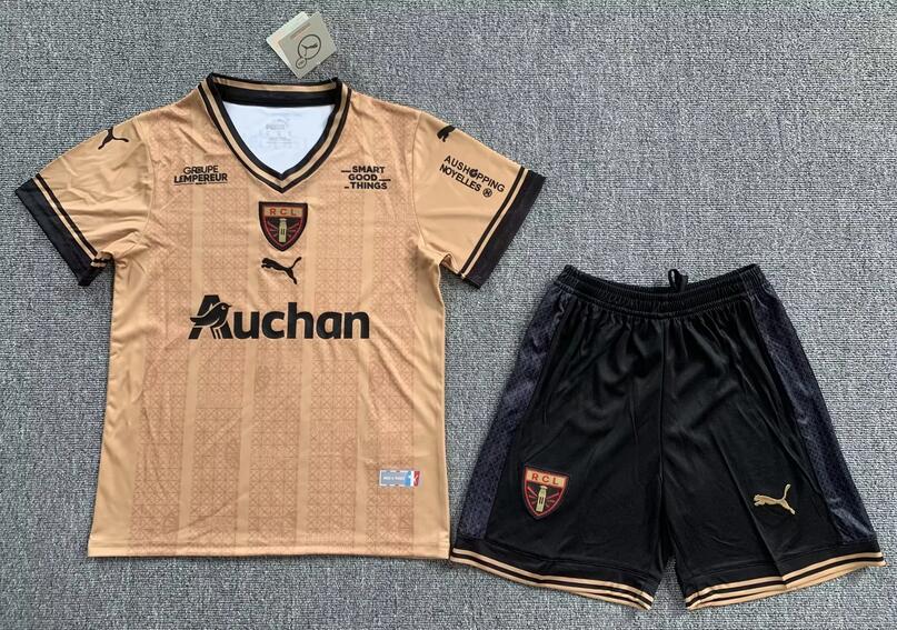 Lens 2022/23 Special Kids Soccer Kits Children Shirt And Shorts