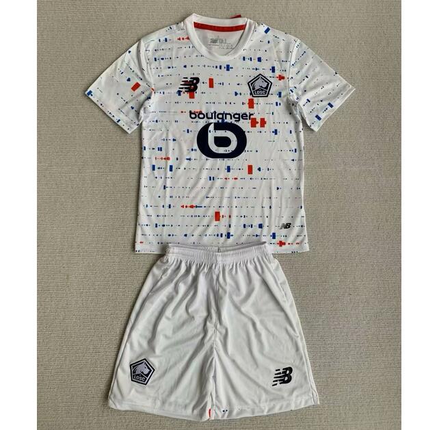 Lille 2023/24 Away Kids Soccer Kits Children Shirt And Shorts