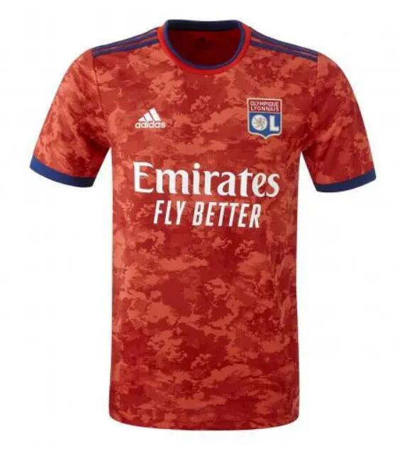 Olympique Lyonnais 2021/22 Away Match Version Shirt Soccer Jersey