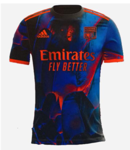 Olympique Lyonnais 2021/22 Fourth Match Version Shirt Soccer Jersey