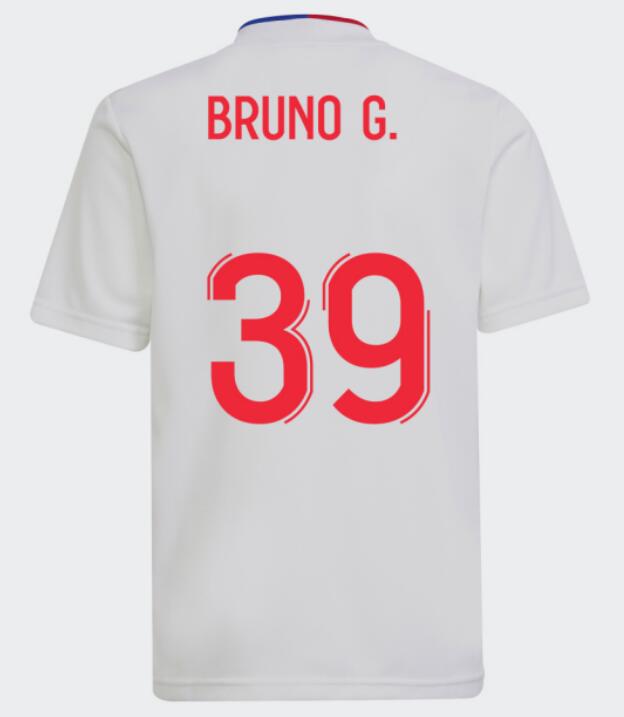 Olympique Lyonnais 2021/22 Home 39 BRUNO G. Shirt Soccer Jersey