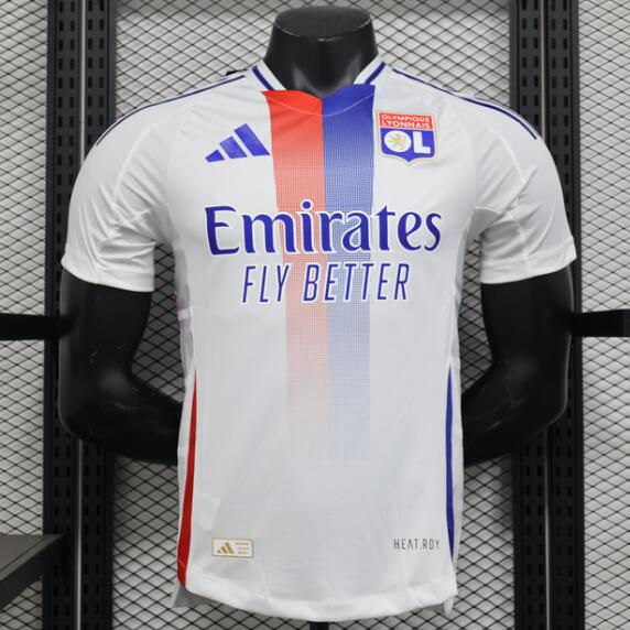Olympique Lyonnais 2024/25 Home Match Version Shirt Soccer Jersey