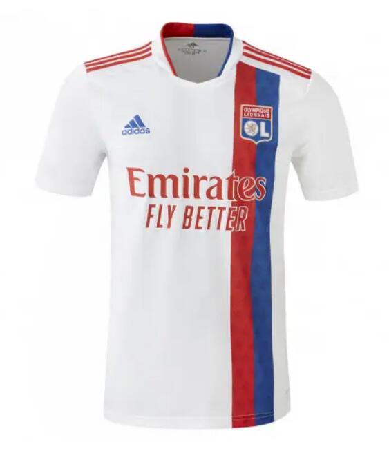 Olympique Lyonnais 2021/22 Home Match Version Shirt Soccer Jersey