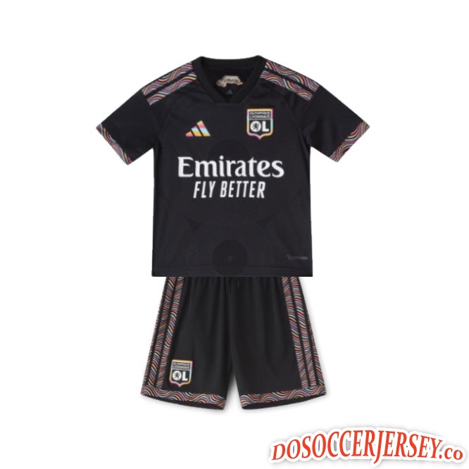 Lyon 2026/27 Third Kids Soccer Kits Youth Shirt + Shorts
