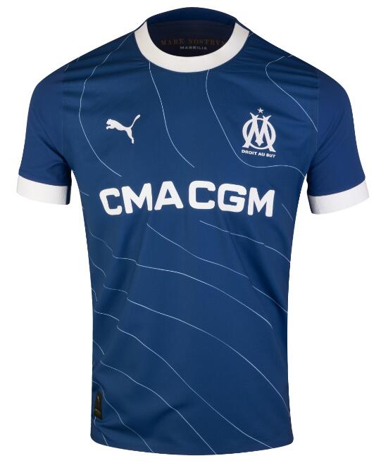 Olympique de Marseille 2023/24 Away Match Version Shirt Soccer Jersey