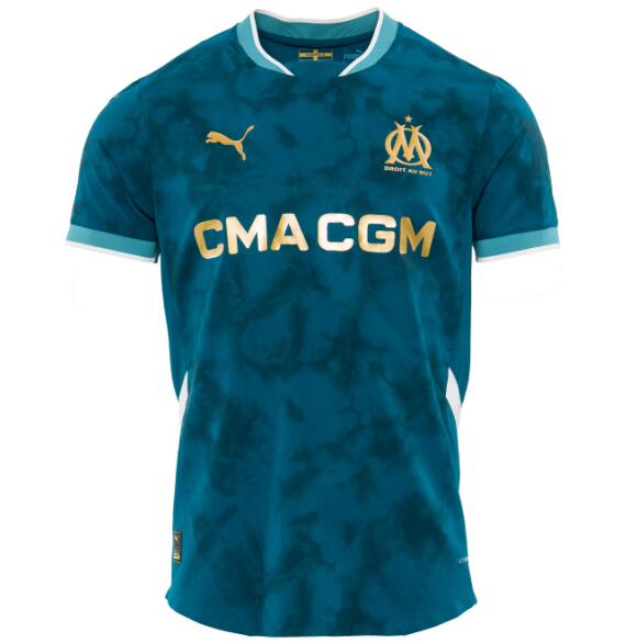 Olympique de Marseille 2024/25 Away Match Version Shirt Soccer Jersey