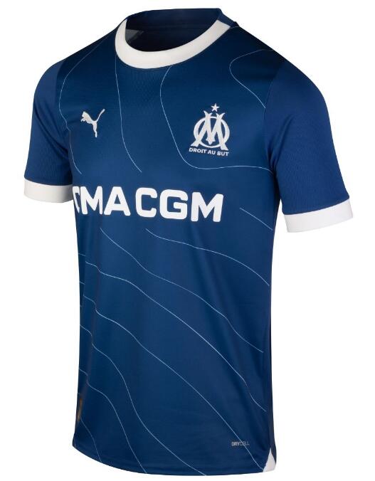 Olympique de Marseille 2023/24 Away Shirt Soccer Jersey