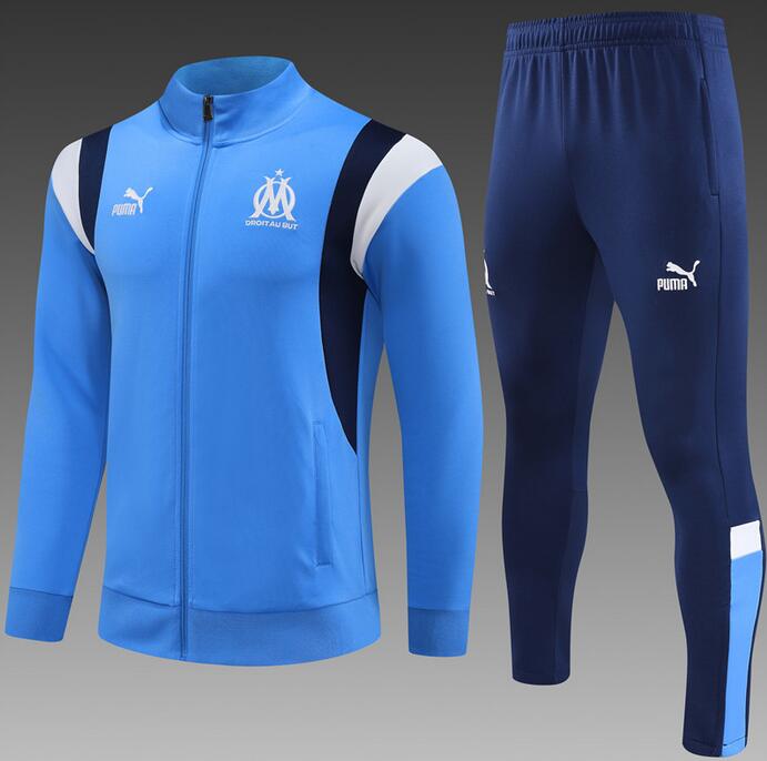 Marseilles 2023/24 Blue Training Suits (Jacket+Trouser)