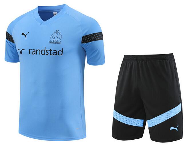 Marseilles 2022/23 Sky Blue Training Kit (Shirt+Shorts)