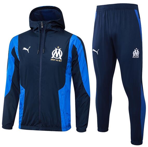 Marseilles 2024/25 Navy Training Suits (Windbreaker Jacket+Trouser)
