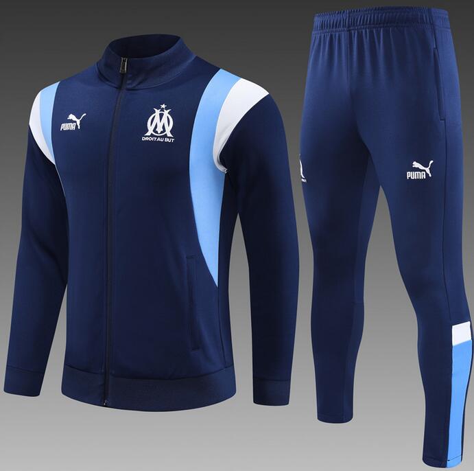 Marseilles 2023/24 Royal Blue Training Suits (Jacket+Trouser)
