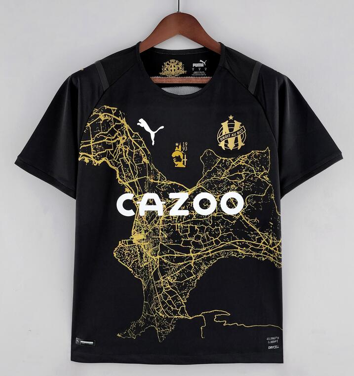 Marseille 2022/23 Commemorative Black Shirt Soccer Jersey