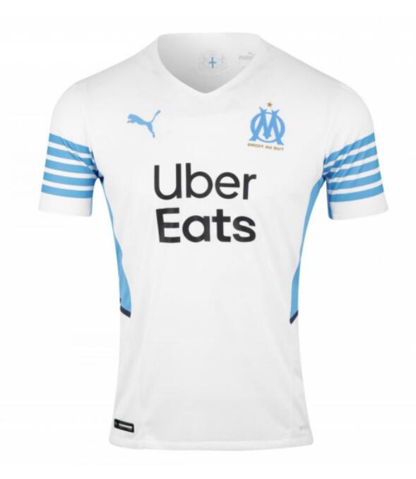 Olympique de Marseille 2021/22 Home Match Version Shirt Soccer Jersey